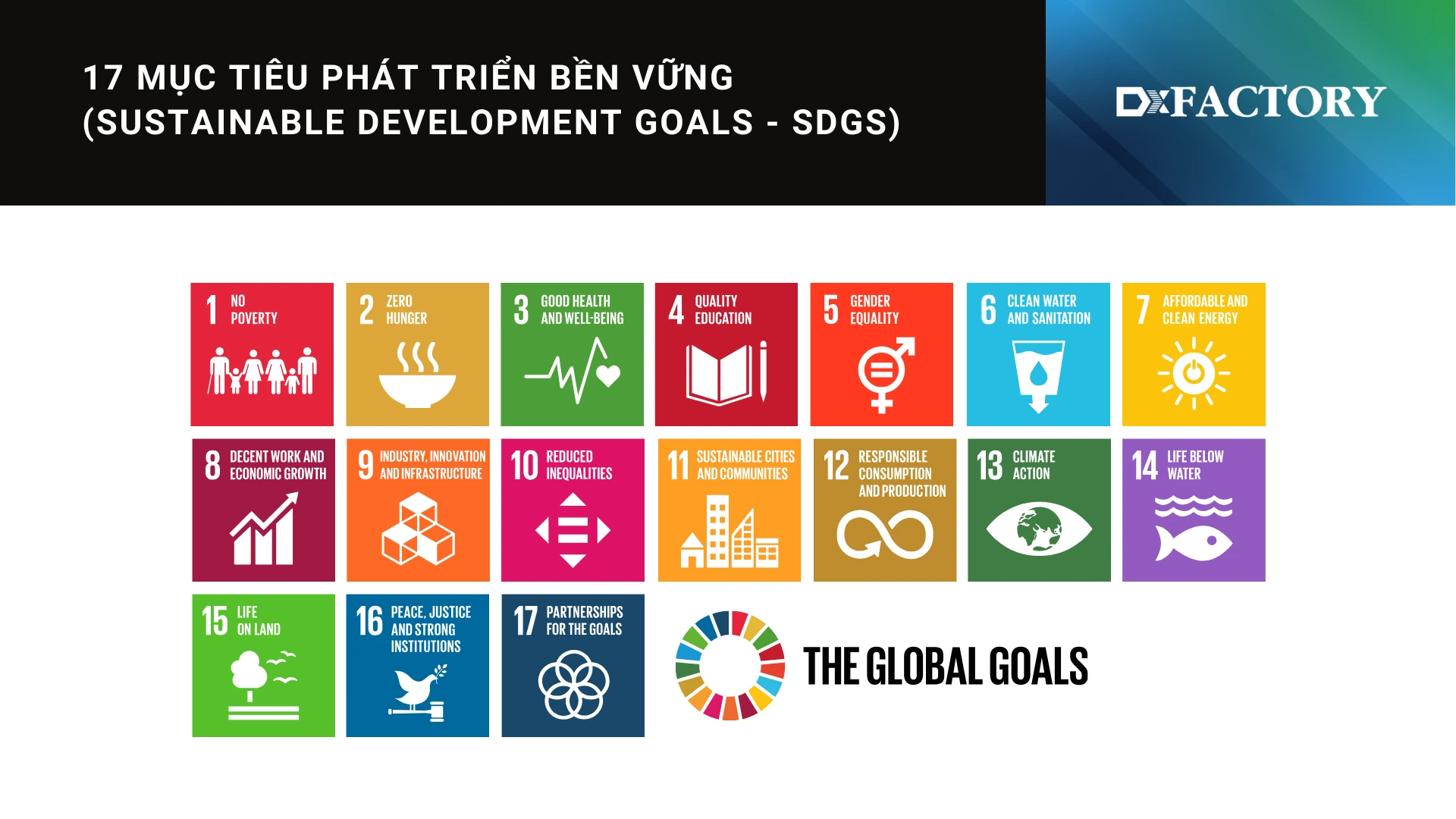 17 Mục tiêu phát triển bền vững (Sustainable Development Goals - SDGs)