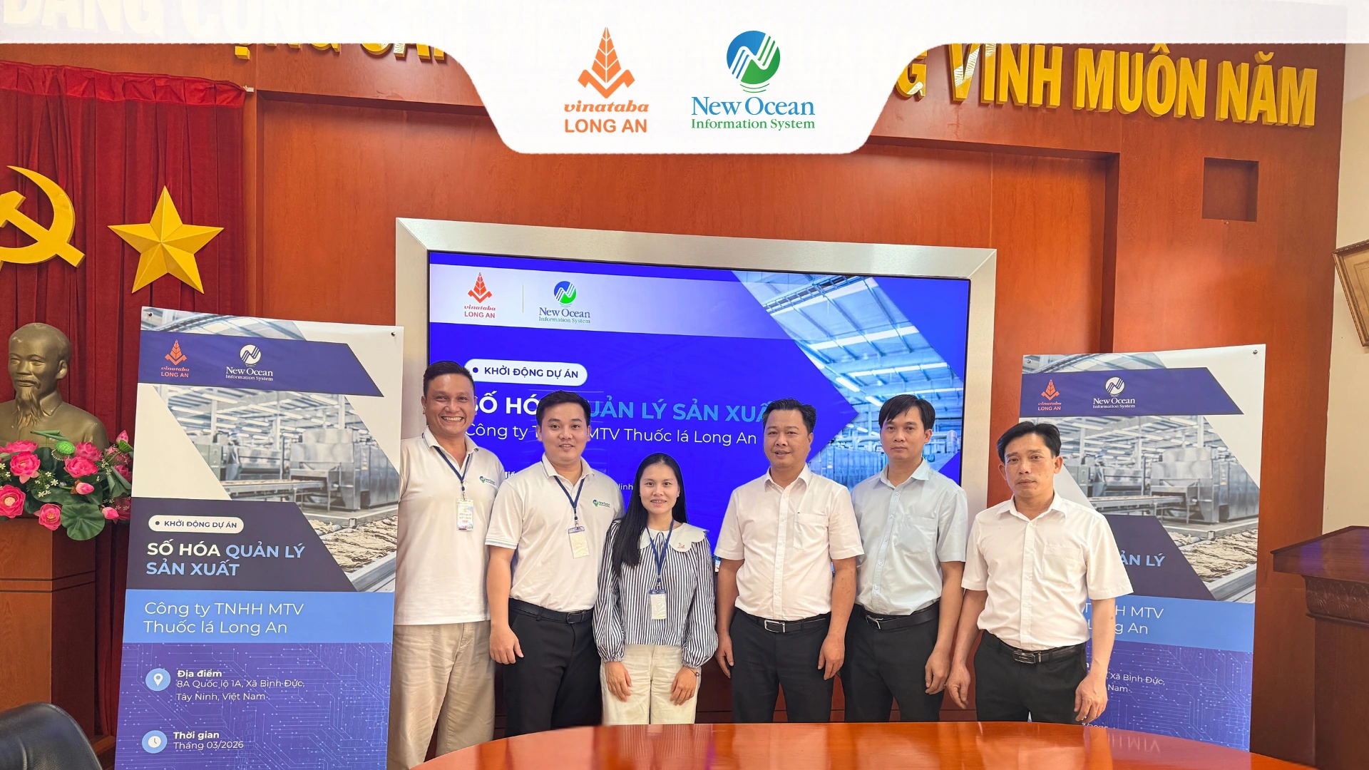 khoi dong du an so hoa quan ly san xuat cong ty thuoc la long an