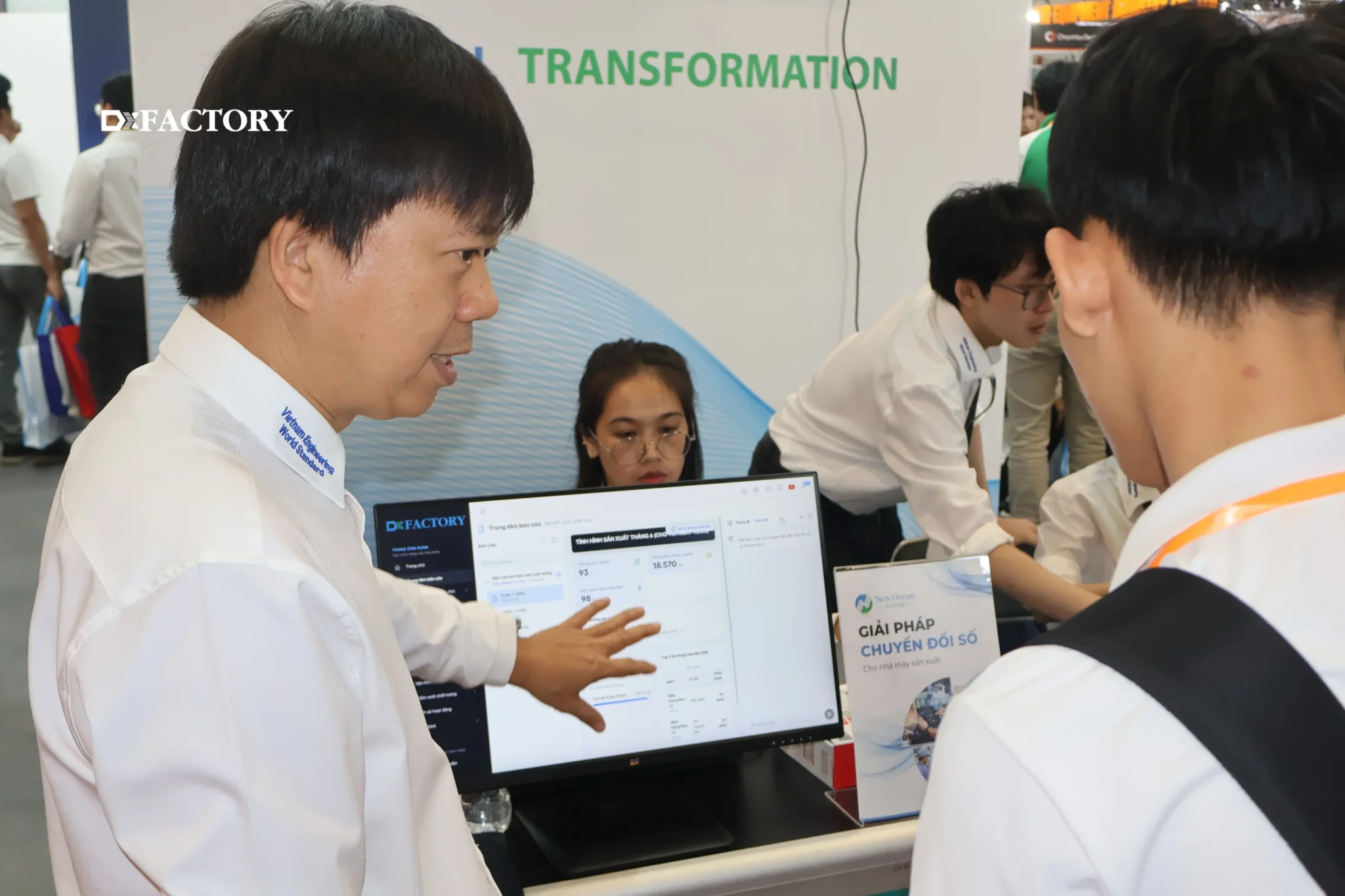 Demo giải pháp DxFACTORY cho nhà máy thông minh tại VIMF 2026