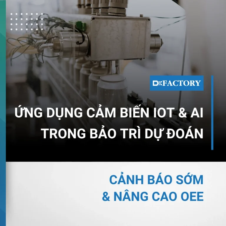 Ứng dụng cảm biến IoT & AI trong bảo trì dự đoán