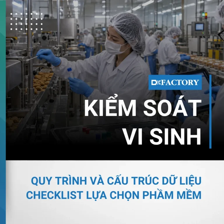 Phần mềm truy xuất nguồn gốc sản phẩm Kiểm soát vi sinh